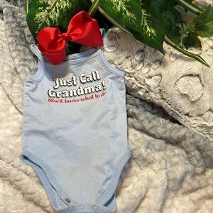 ❤️ Glitz & Glam baby girl JUST ASK GRANDMA by Garanimals SZ:18m sunsuit Like New
